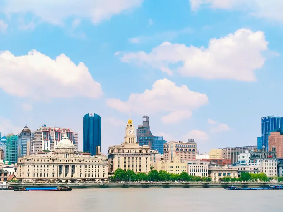 Shanghai skyline across the Huangpu River